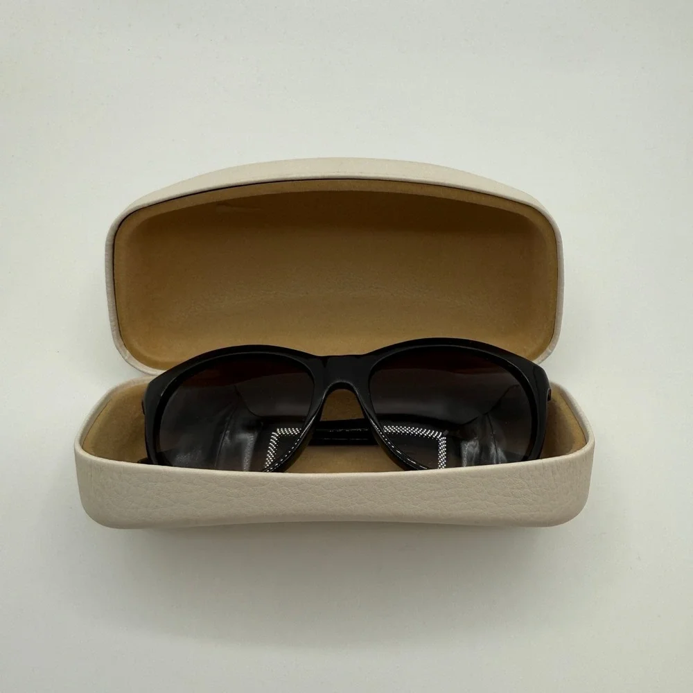Michael Kors Astrid I Sunglasses Women Black Oval Gradient Lens Designer NWOT